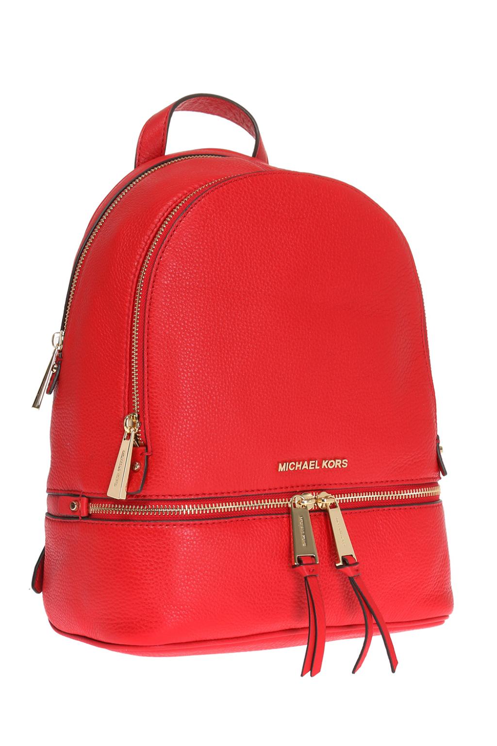 Michael kors 2025 red backpack